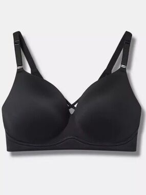 Torrid Curve Wire-Free Push-Up Smooth Bra Plus Size 40DDD 40F Black